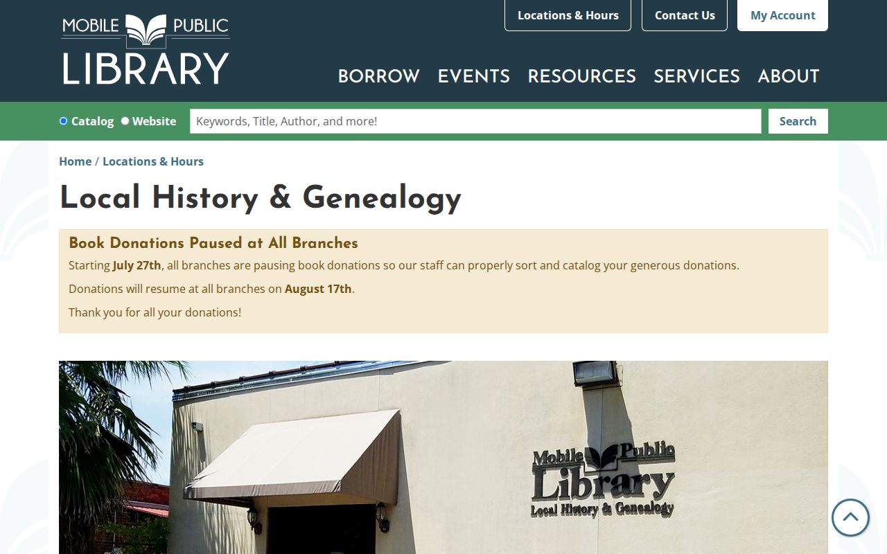 Mobile residents directory Local History and Genealogy collection